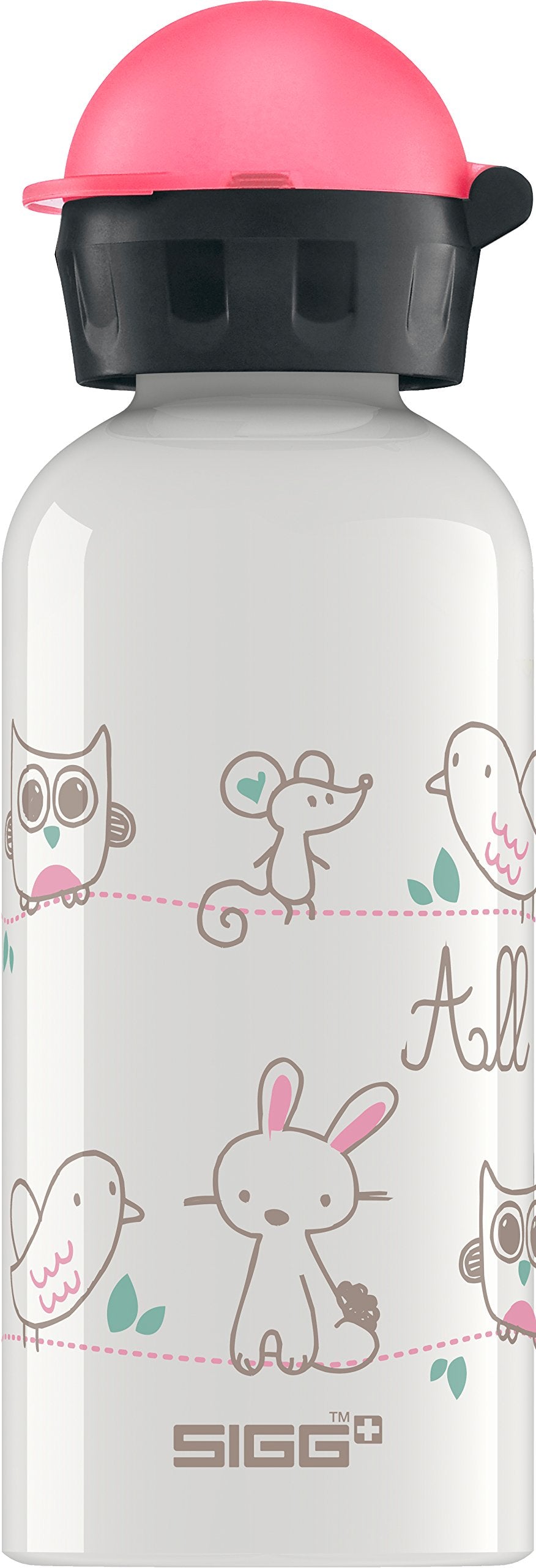 Sigg - Kids Water Bottle - All My Friends - Leakproof - Lightweight - Bpa Free - Aluminum - 13 Oz