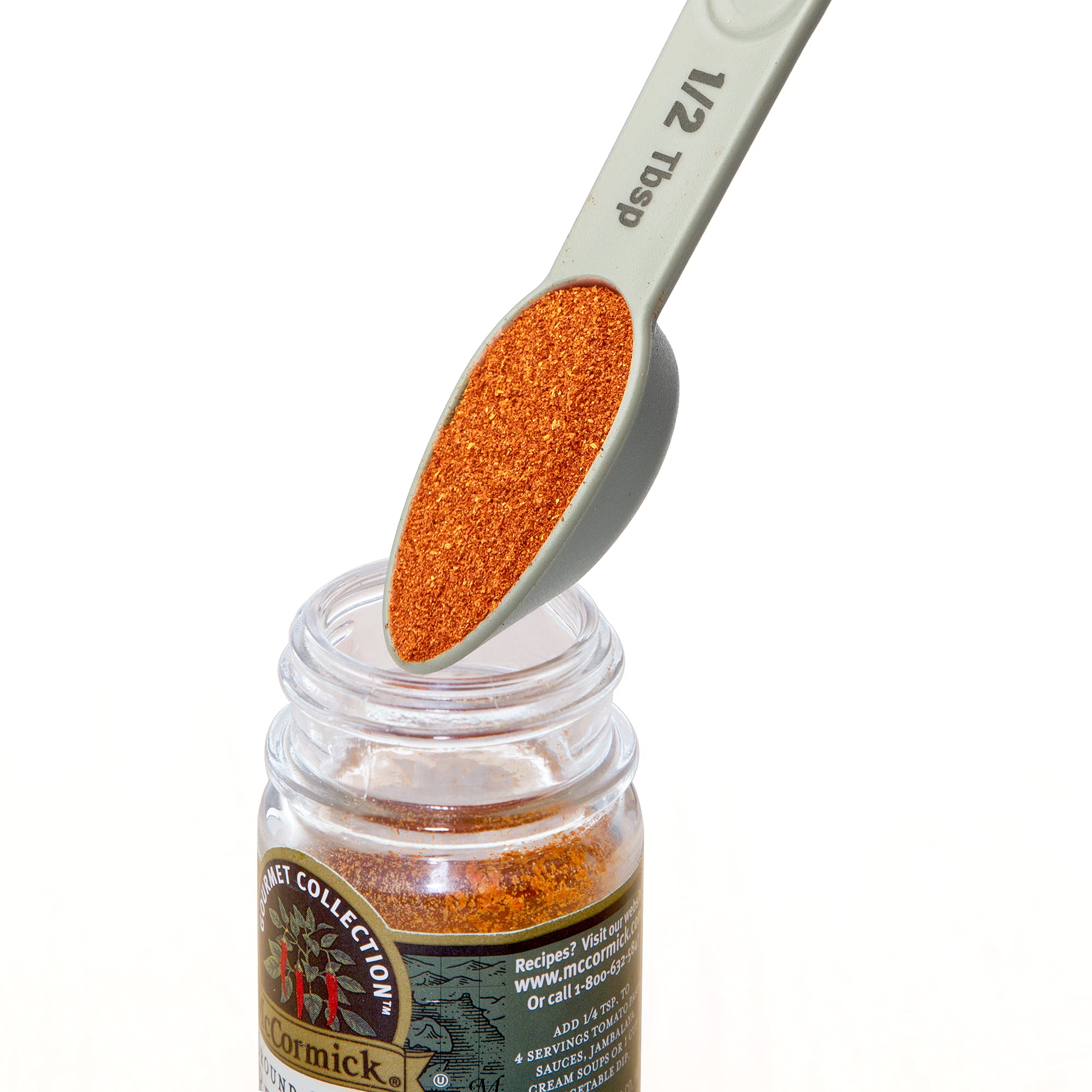 Prepworks Dual-Ended, Magnetic Measuring Spoon Set, White, 5 Piece