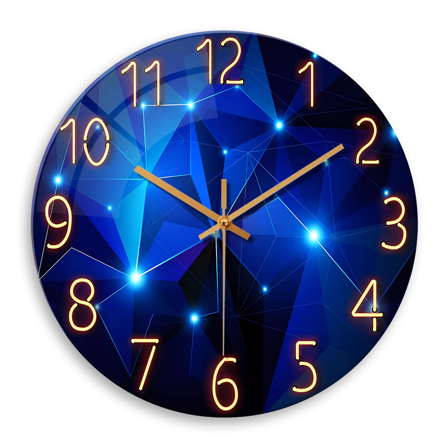 Constantplanet Big Wall Clock For Living Room Decor - Decorative Wall Clocks Battery Operated - 20 Inch Silent Wall Clock