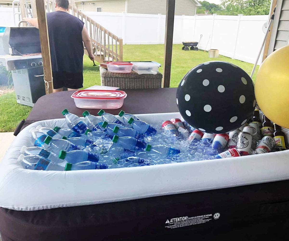 Inflatable Serving Bars Ice Buffet Salad Serving Trays Food Drink Holder Cooler Containers Indoor Outdoor Bbq Picnic Pool Party