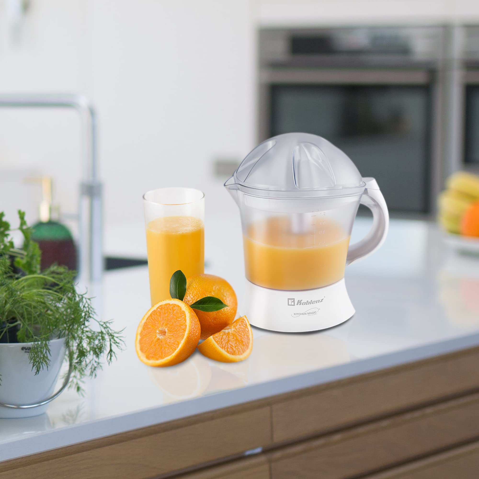 Koblenz Cekm-40 Pb 1.2 Liter Kitchen Magic Collection Citrus Juicer, One Size, White