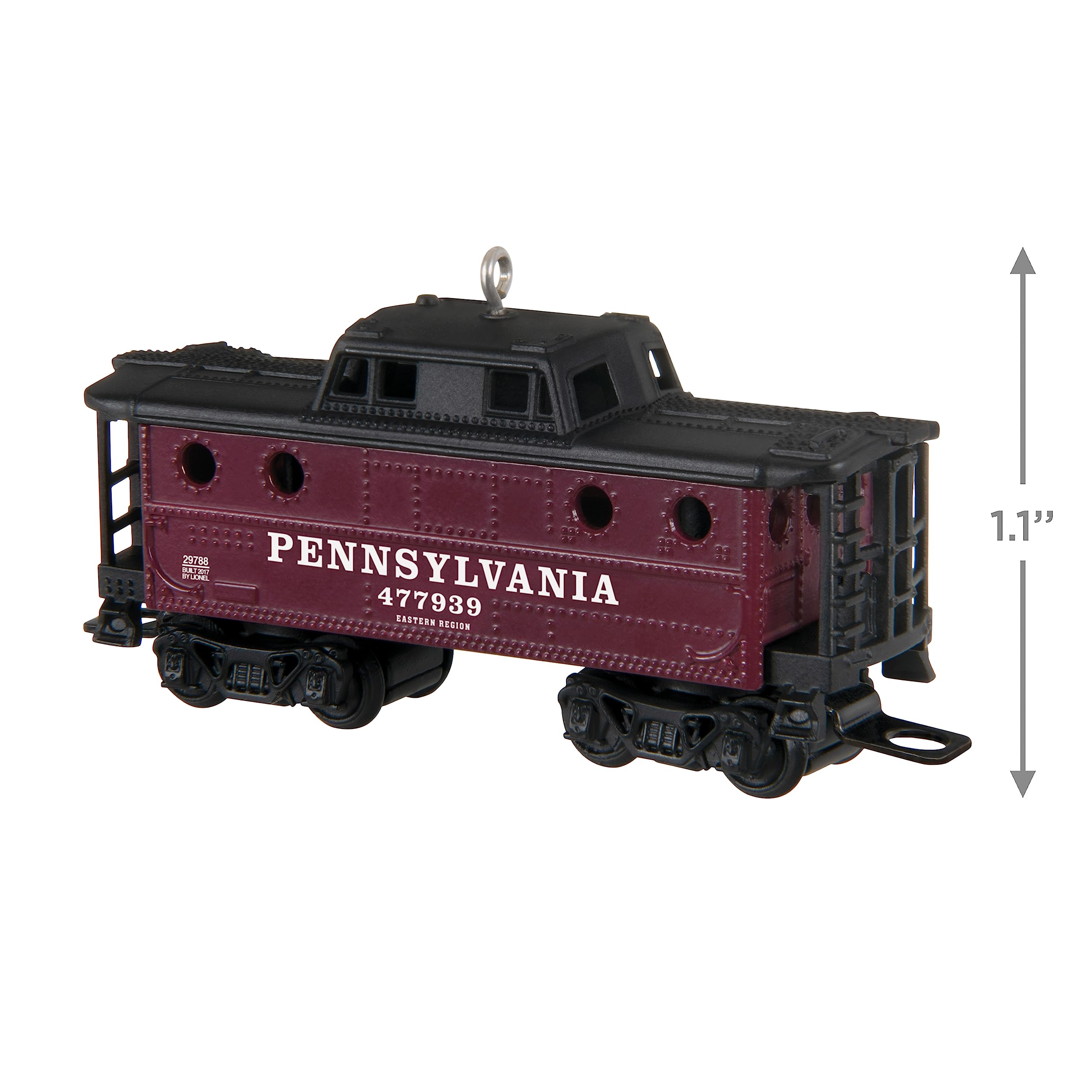 Hallmark Keepsake Christmas Ornament 2023, Lionel Pennsylvania K4 Caboose, Metal Train Ornament
