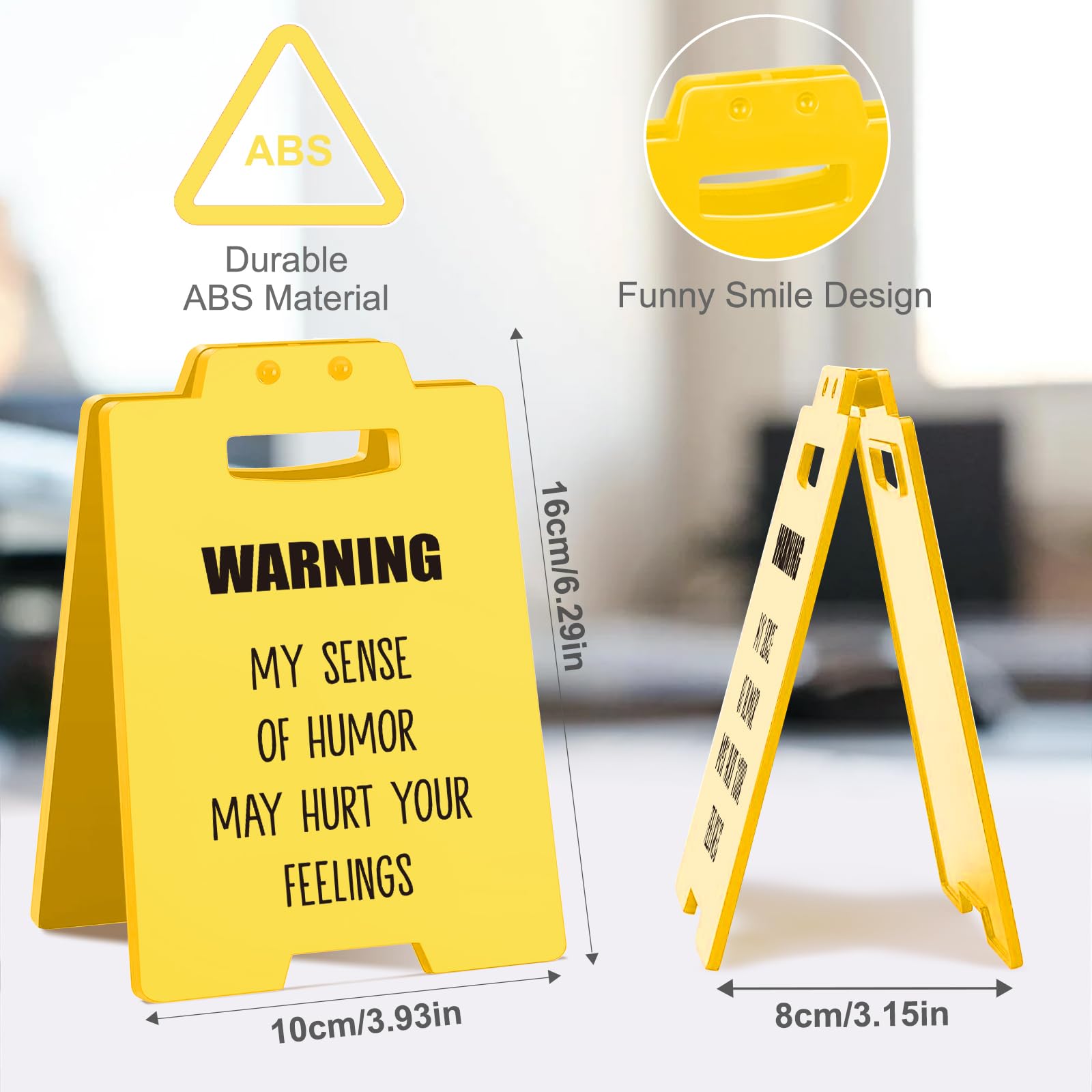 Funny Office Decor | Humorous Desk Sign | Work Gag Gift for Coworkers, Bosses, Employees, Teammate | Humorous Office Christmas W