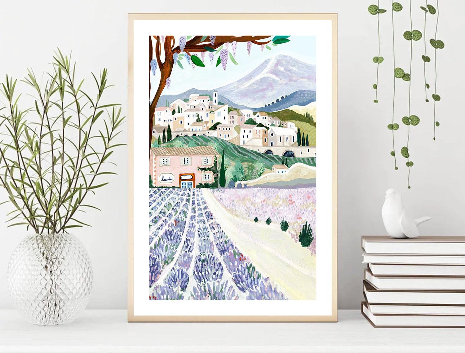 Nationcog Provence Art Print, France Art Print, Lavendar Fields, Travel Gift, Travel Poster, France Wall Art, Travel Gift, Home