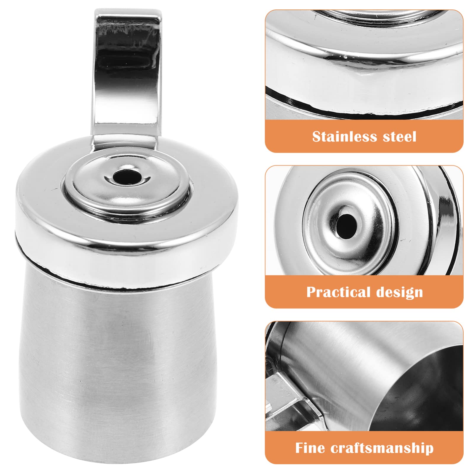 Hemoton Tea Kettle Replacement Whistle Nozzle, Stainless Steel, 5.8x5.6cm, Silver-1, Model PK098T380LA53L1T1NJ428