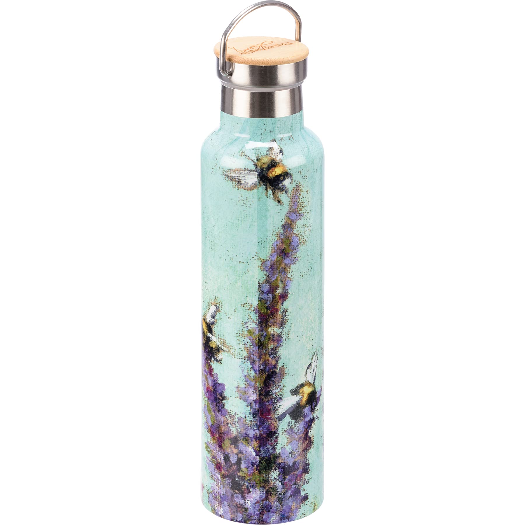 Primitives By Kathy Bees And Lavender 25-Ounce Insulated Stainless Steel Bottle