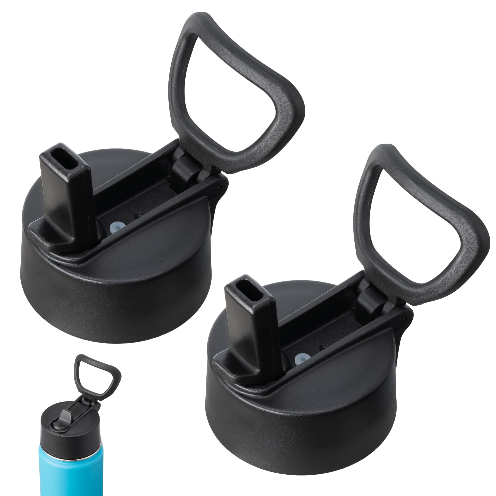 ZolJet Straw Lid for ThermoFlask Insulated Bottles 14 16 18 24 32 40 64 oz