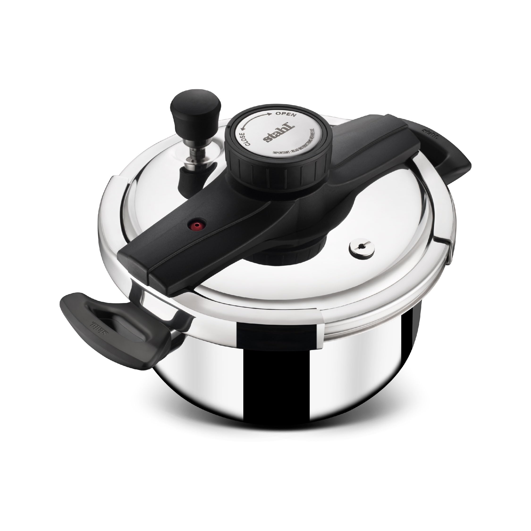 Stahl Versatil Triply 3L Pressure Cooker, Induction Cooker, Outer Lid Pressure Cooker, Induction & Gas Stove Compatible, 5 Years