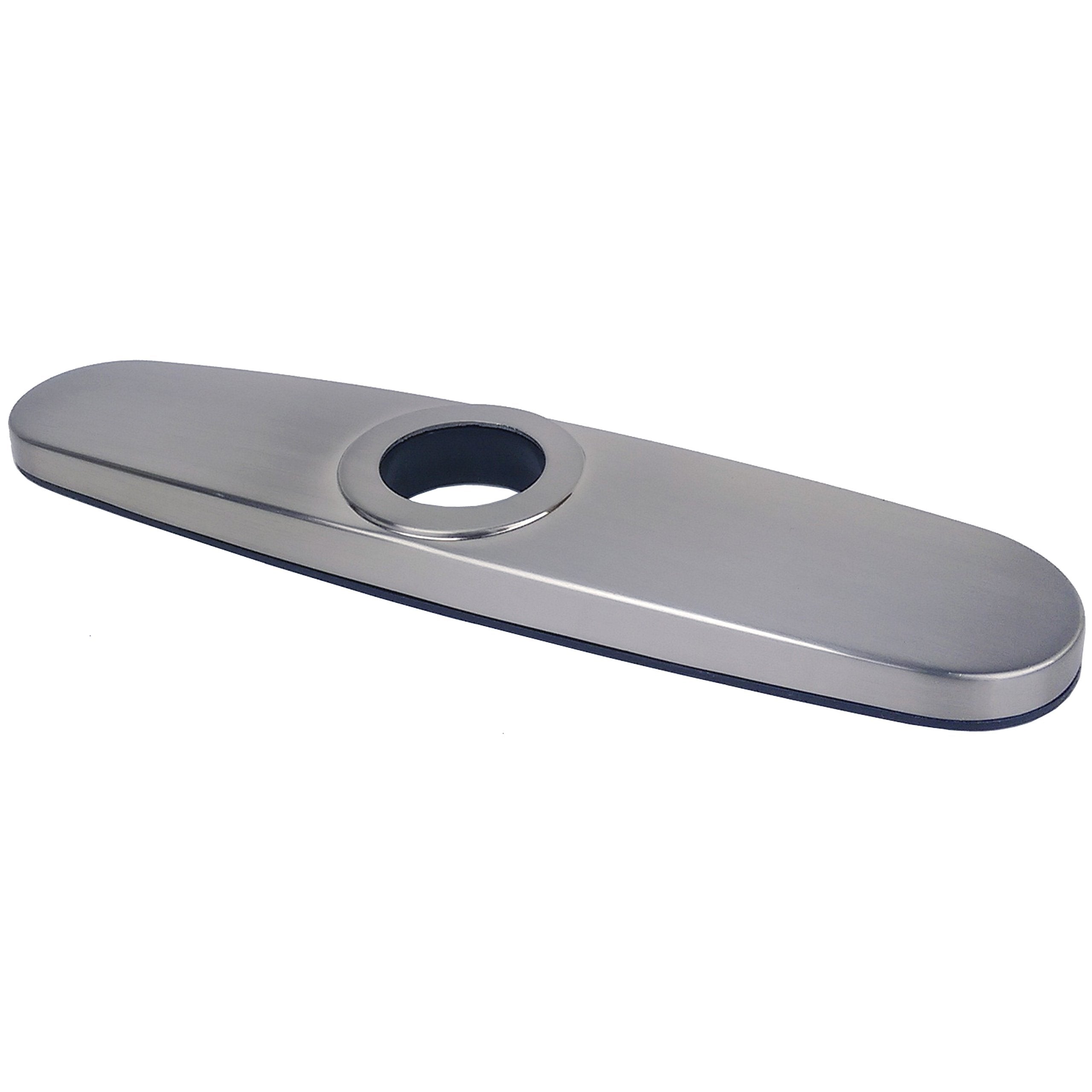 Laguna Brass 1920Ss 10'' Kitchen Sink Faucet Deck Plate, Stainless Steel Finish