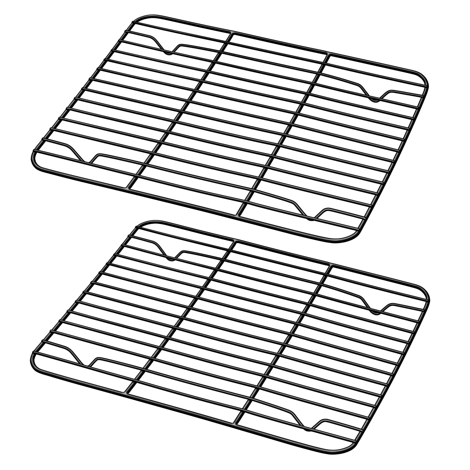 Teamfar Baking Rack (Set Of 2), 9.75 X 7.5 Coated Stainless Steel Small Cooling Rack Roasting Racks For Cooking Grilling Drying,
