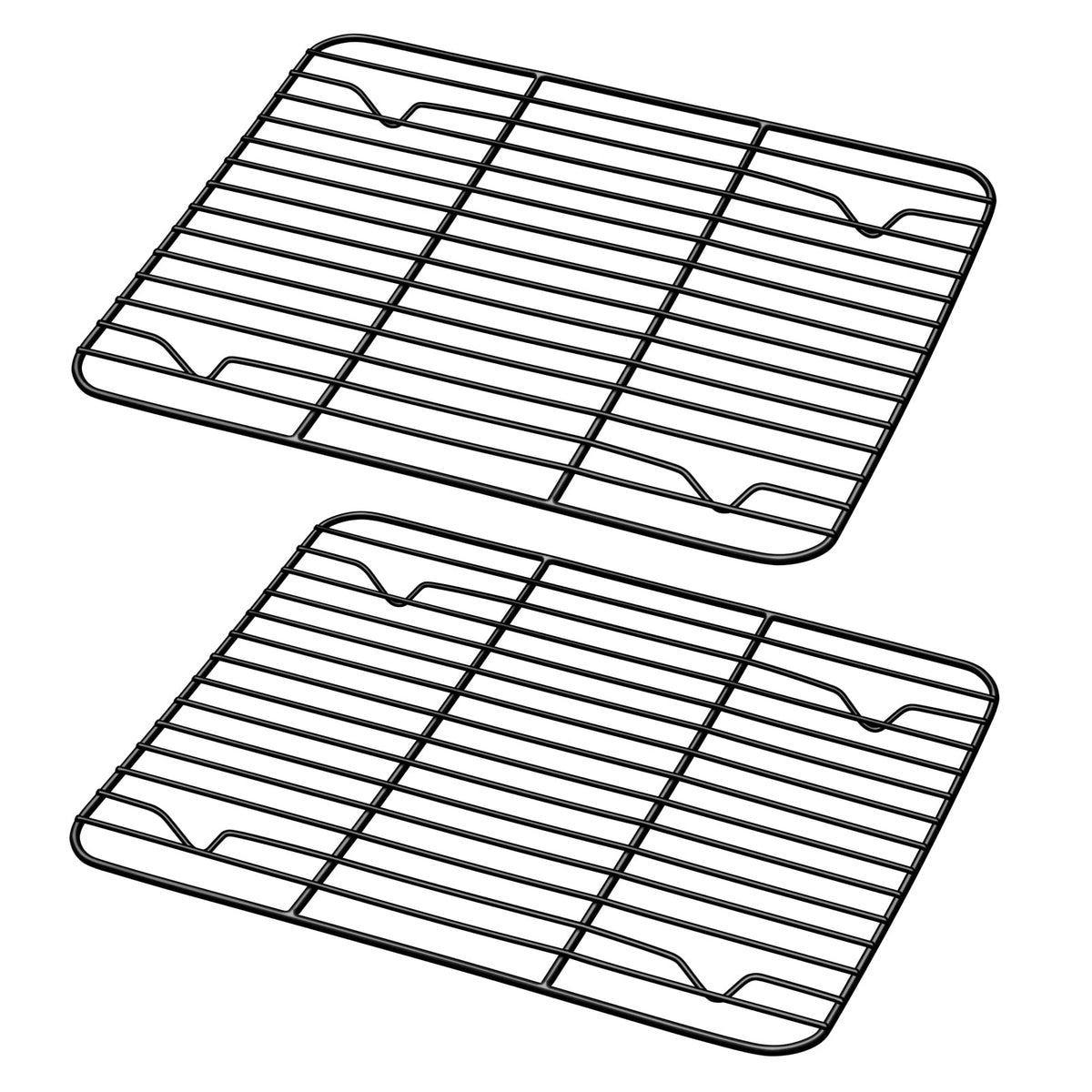 Teamfar Baking Rack (Set Of 2), 9.75 X 7.5 Coated Stainless Steel Small Cooling Rack Roasting Racks For Cooking Grilling Drying,