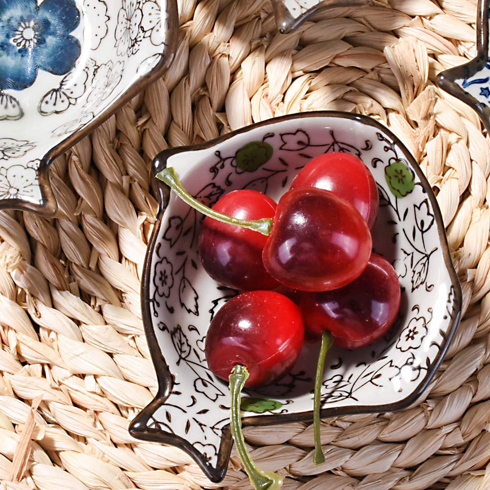 Cerficer Japanese Soy Sauce Dish Set Of 4 Fish Shaped Ceramic Sushi Dishes Dipping Bowls