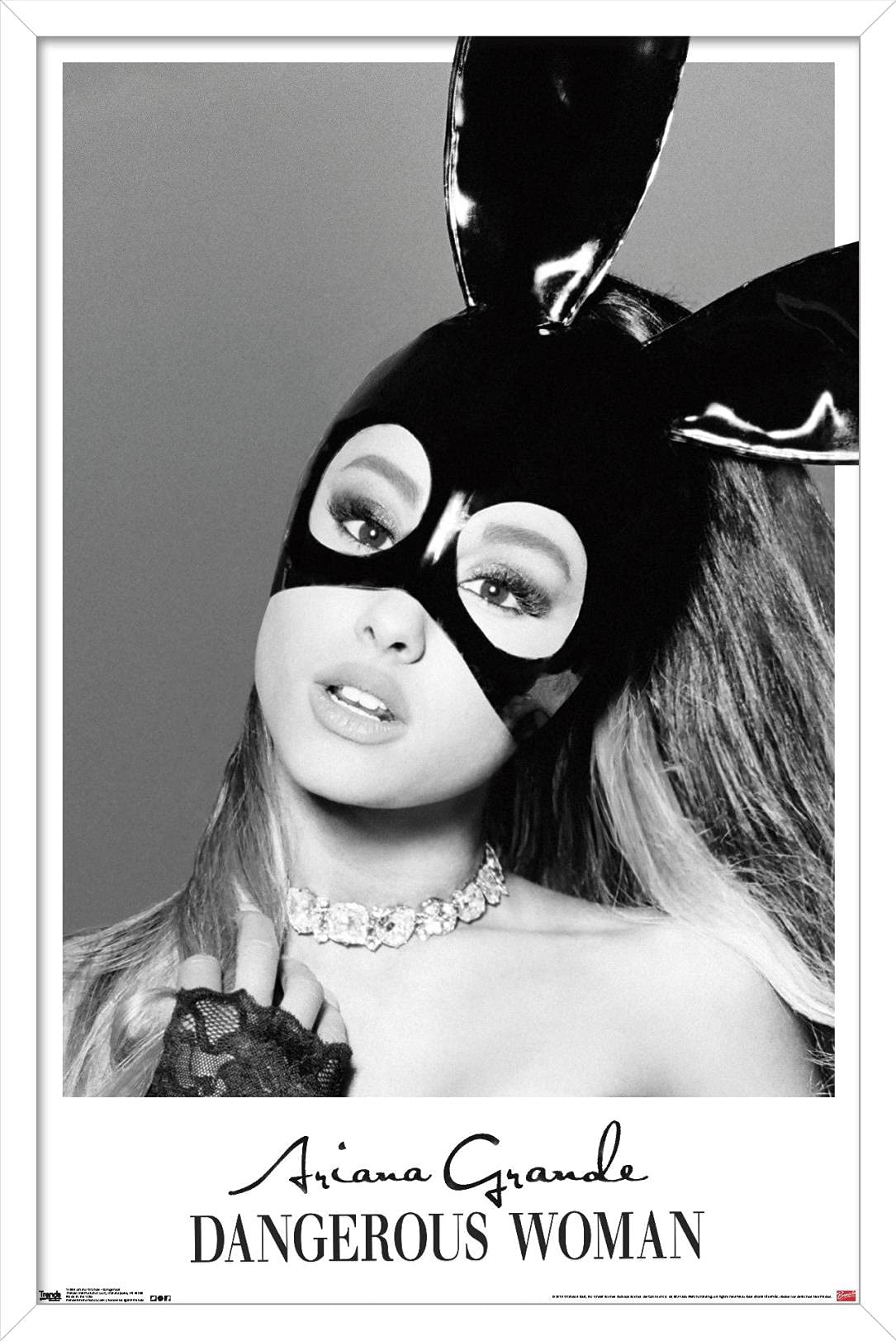 Trends International Ariana Grande - Dangerous Wall Poster, 14.725'' X 22.375'', White Framed Version