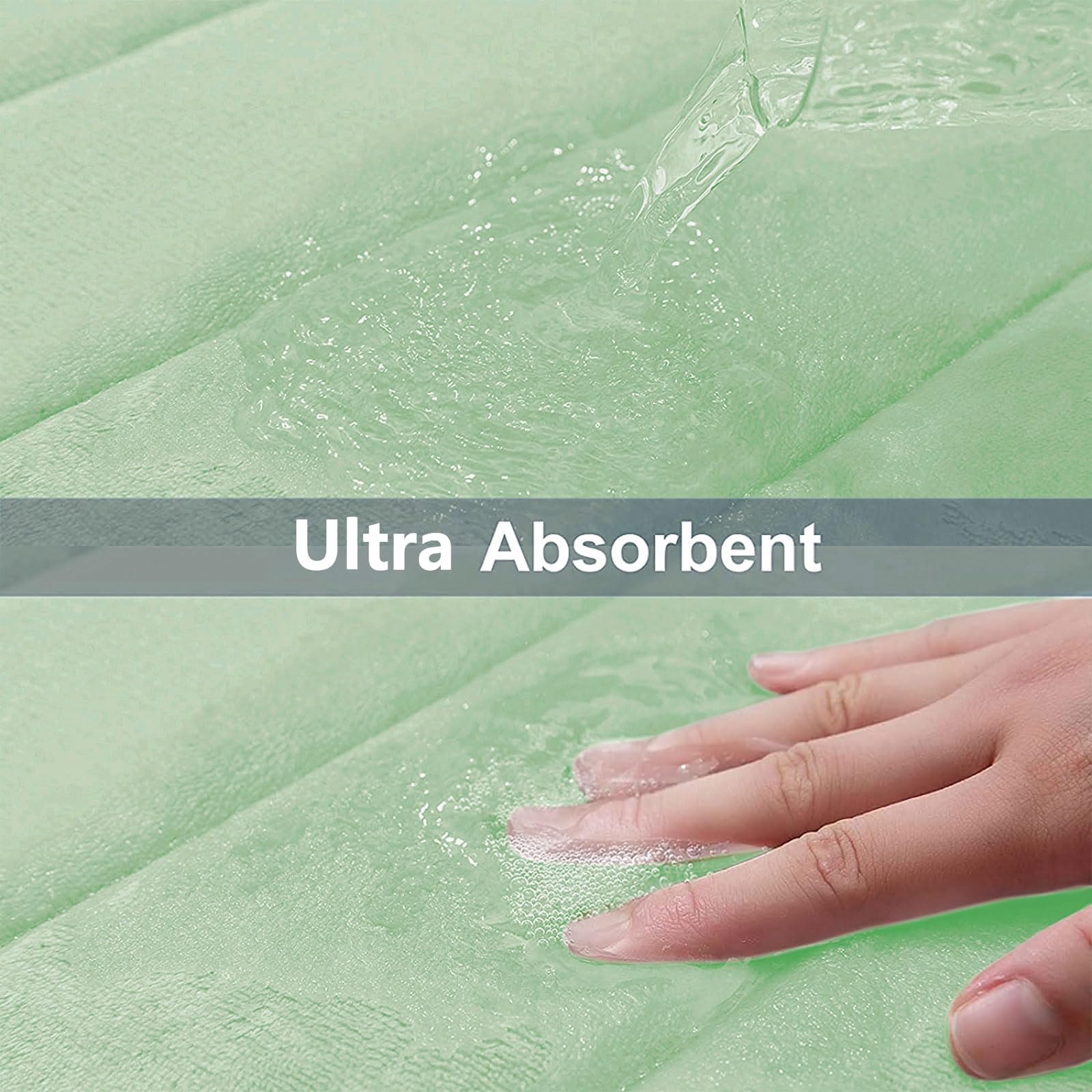 Buganda Memory Foam Bath Mat Rug, 59'' X 34'', Ultra Soft And Non-Slip Bathroom Rugs, Water Absorbent And Machine Washable Bath