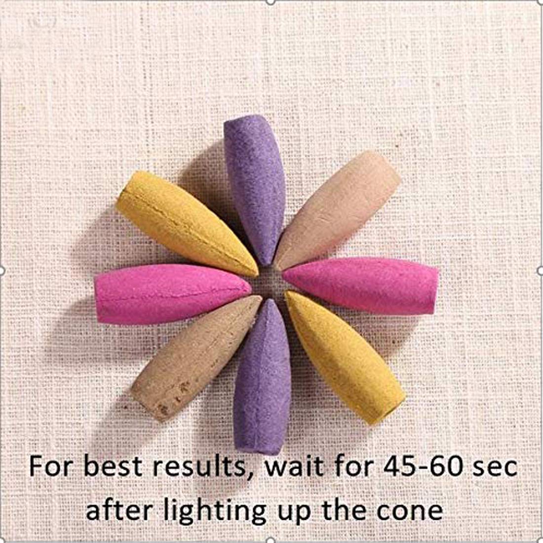 BG Bazzar Gali Set of 3 pcs. Lord Bal Ganesha Smoke Fountain Ceramic Incense Burner with 30 Backflow Cones Incense with Each Gan