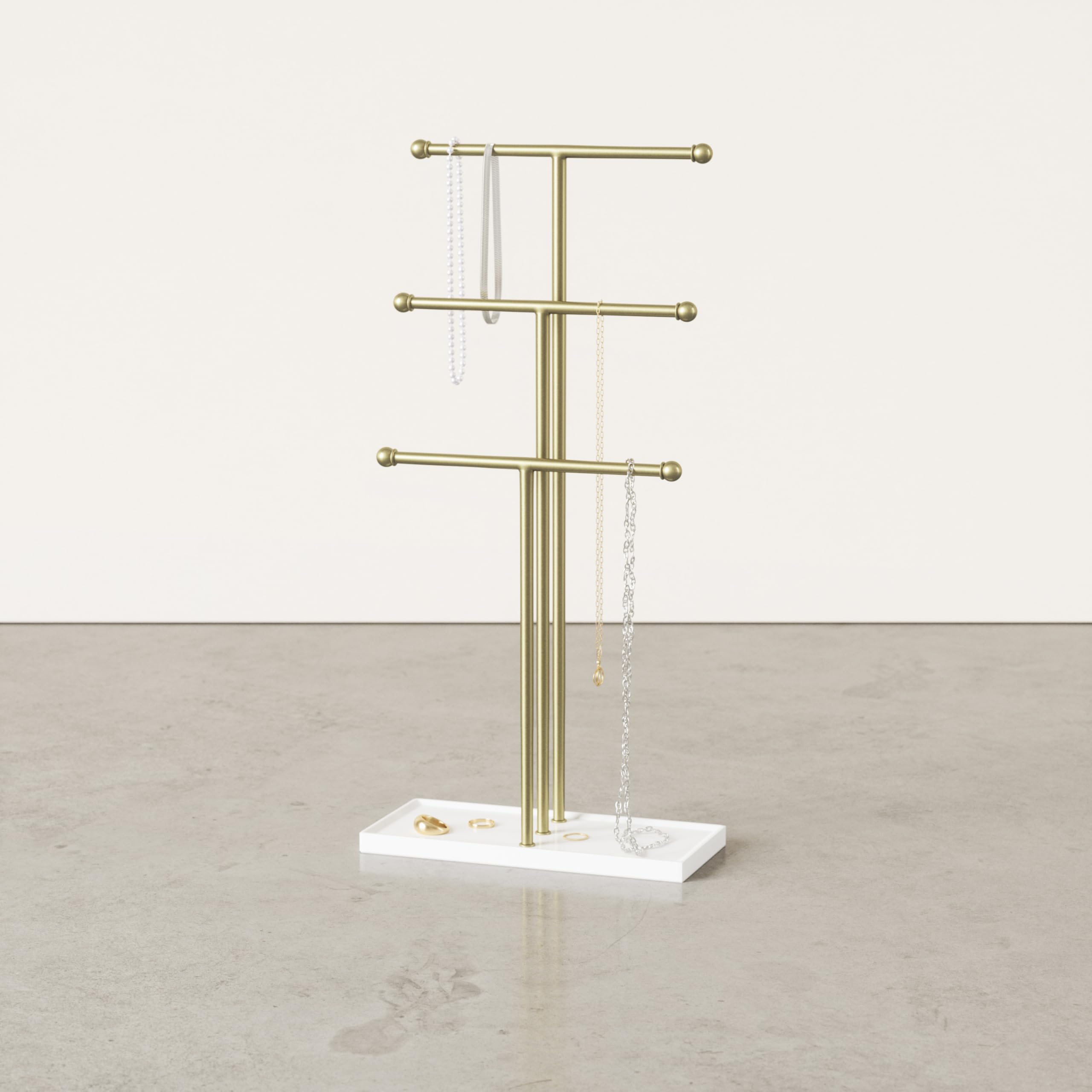 Umbra Trigem Jewelry Stand, Gold
