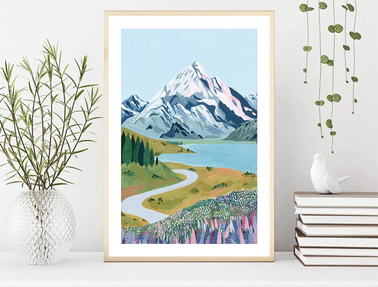 Nationcog Aoraki Mount Cook, New Zealand Art Print, Travel Poster, New Zealand Art, Lake Pukaki, Travel Gift, Housewarming Gift,