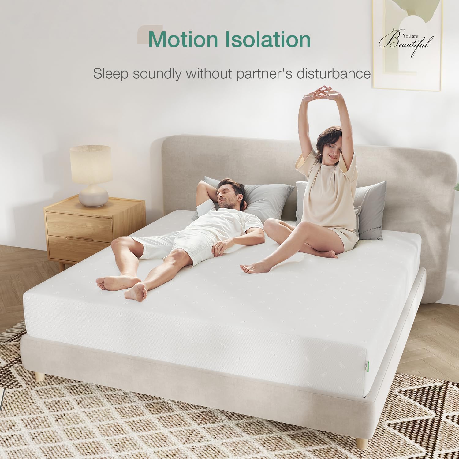 Novilla Queen Mattress, 12 Inch Queen Memory Foam Mattress For Supportive & Pressure Relief, Removable Washable Mattress Cover,C