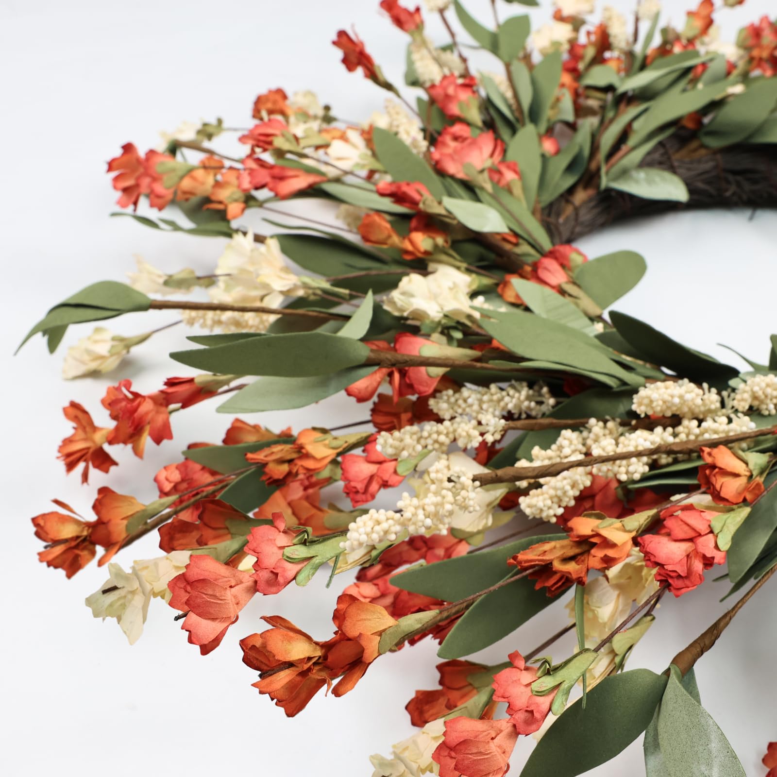 24 inch Fall Wreaths for Front Door Outside Fall Door Wreath Fall Decorations for Home Decor Autumn Wreath for Fall Front Porch