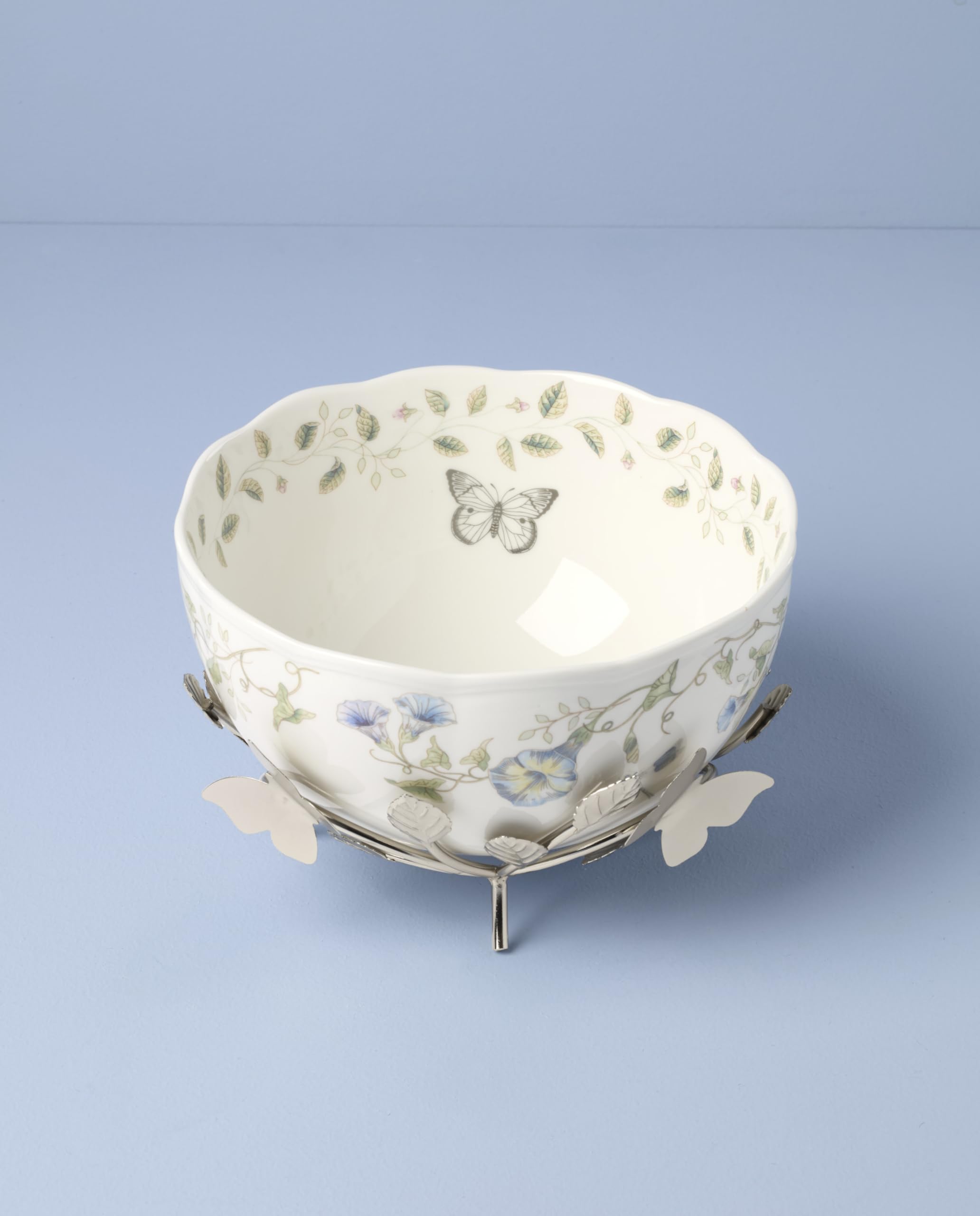 Lenox 897926 Butterfly Meadow 25th Anniversary Bowl With Stand