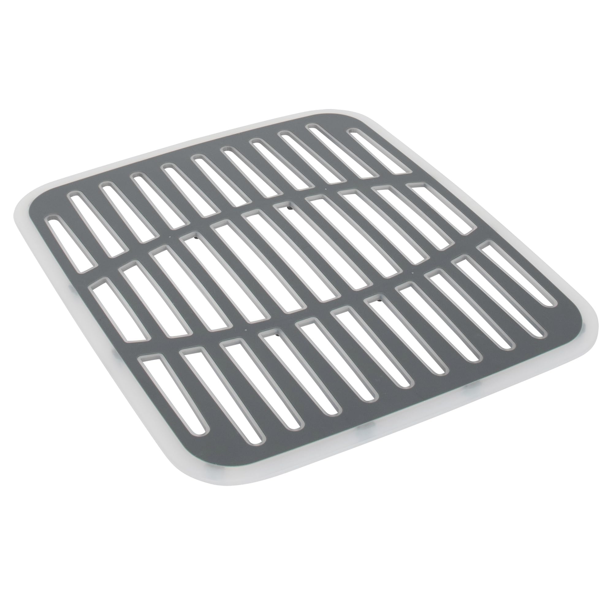 SPECTRUM Small Gray Cora Kitchen Sink Mat