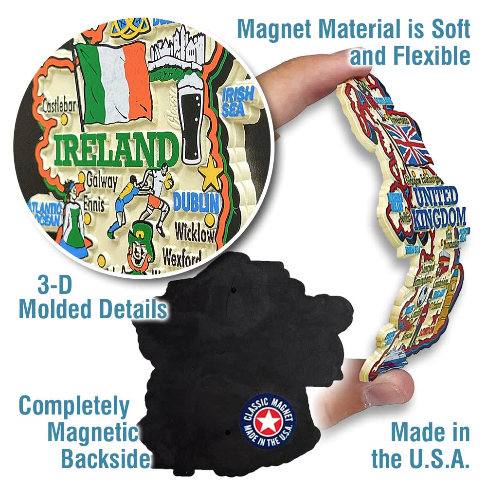 Germany Jumbo Country Map Magnet By Classic Magnets, Collectible Souvenirs Made In The Usa