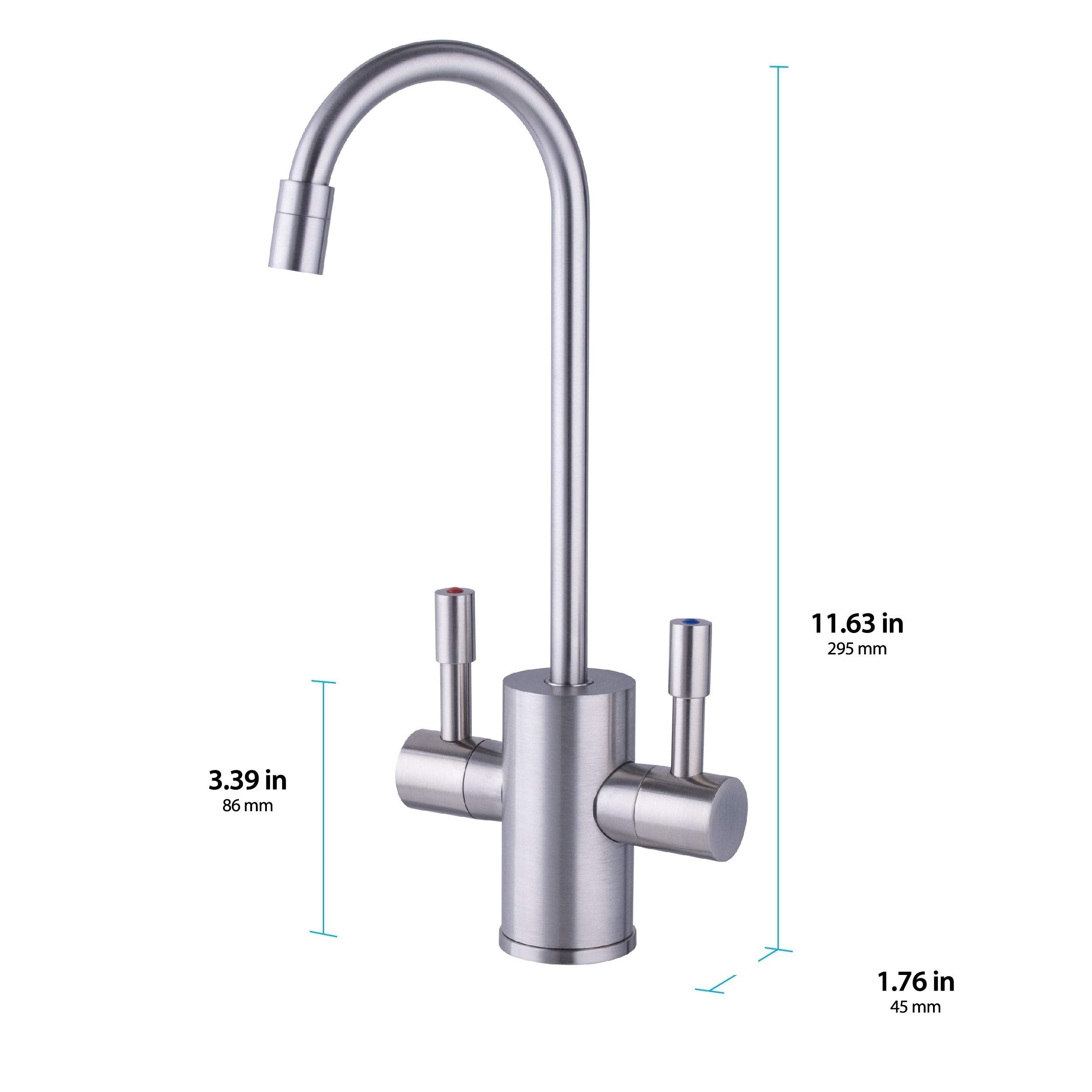 Ready Hot Compact Instant Hot Water Dispenser, Stainless Steel Tank, Wall Mounted, Adjustable Temperature Control, Includes Hot