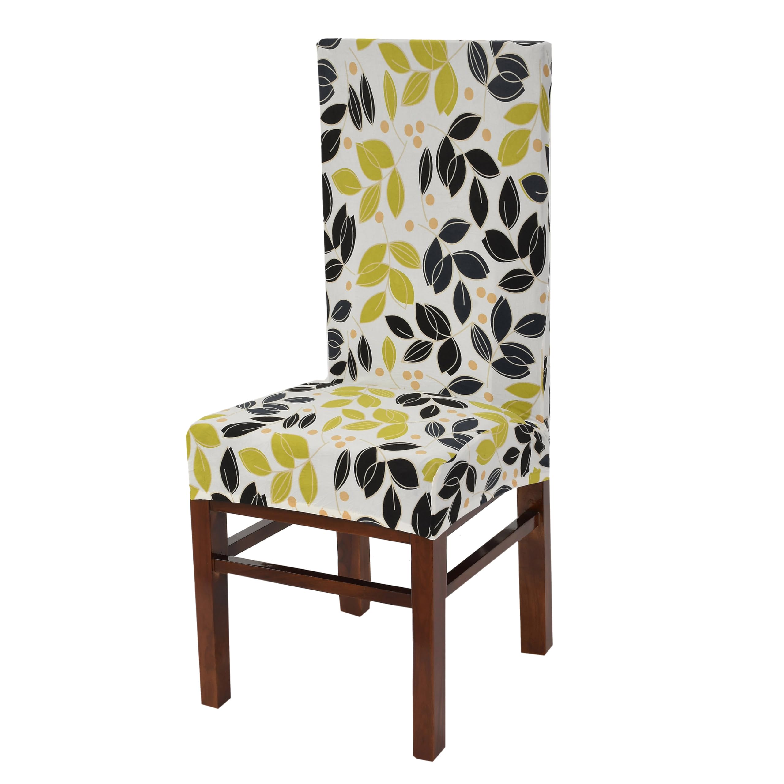 Yellow Weaves Elastic Stretchable Dining Chair Cover, Removable Washable Elastic Floral Printed Dining Chair Covers (1 Piece, Mu