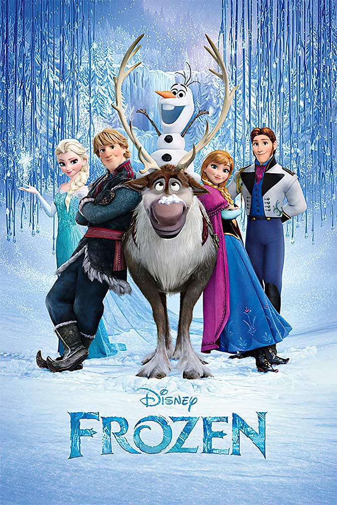 Frozen Disney Movie Cast Poster - 91.5 X 61Cms (36 X 24 Inches)
