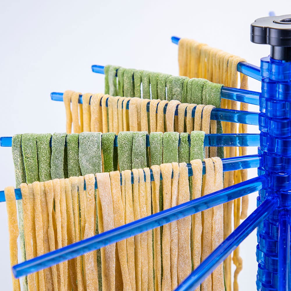Milange Pasta Drying Rack Collapsible Pasta Dryer Rack Foldable Noodle Dryer Rack Stand With 16 Anti Slip Rods Holding Up To 4.5