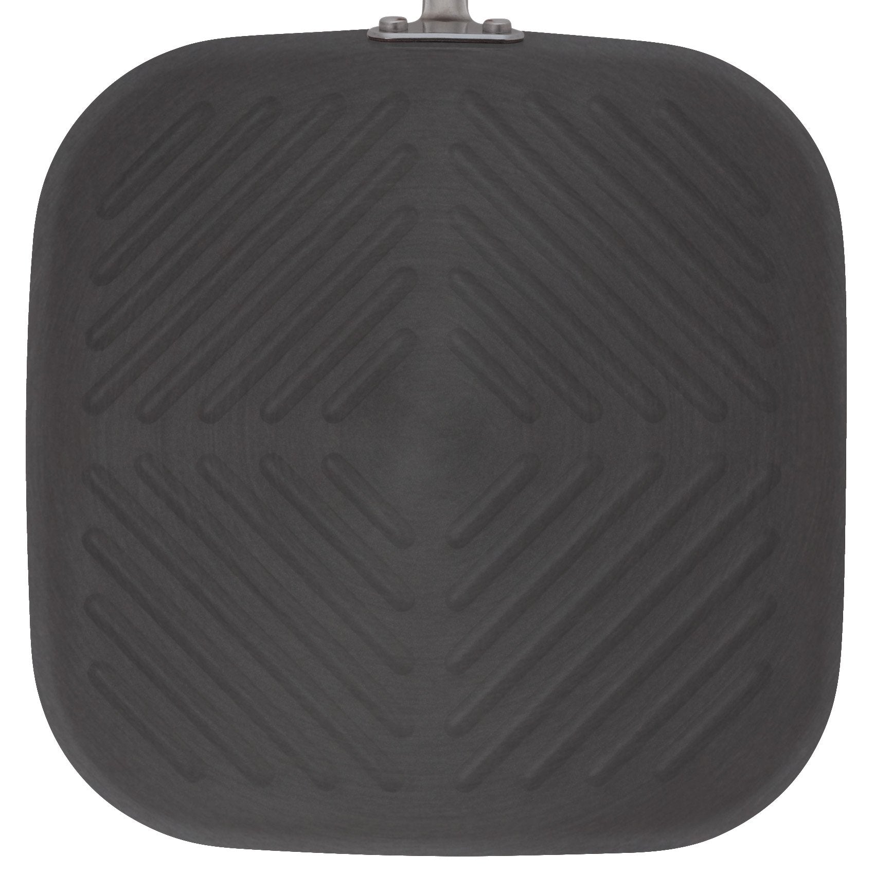 Rachael Ray Cucina Hard Anodized Nonstick Grill/Deep Square Griddle Pan, 11 Inch, Gray With Red Handles