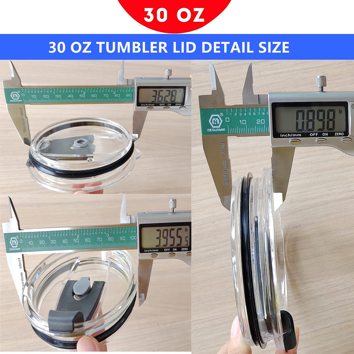 Ailuxuan Tumbler Lid For 30 Oz,2 Replacement Lids For 30Oz Stainless Steel Tumbler Travel Cup Yeti,Ozark Trails And More Cooler