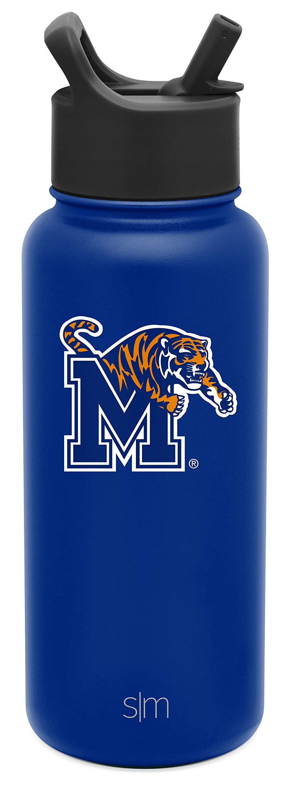 Simple Modern Officially Licensed Collegiate Memphis Tigers Water Bottle With Straw Lid  Vacuum Insulated Stainless Steel 32Oz T