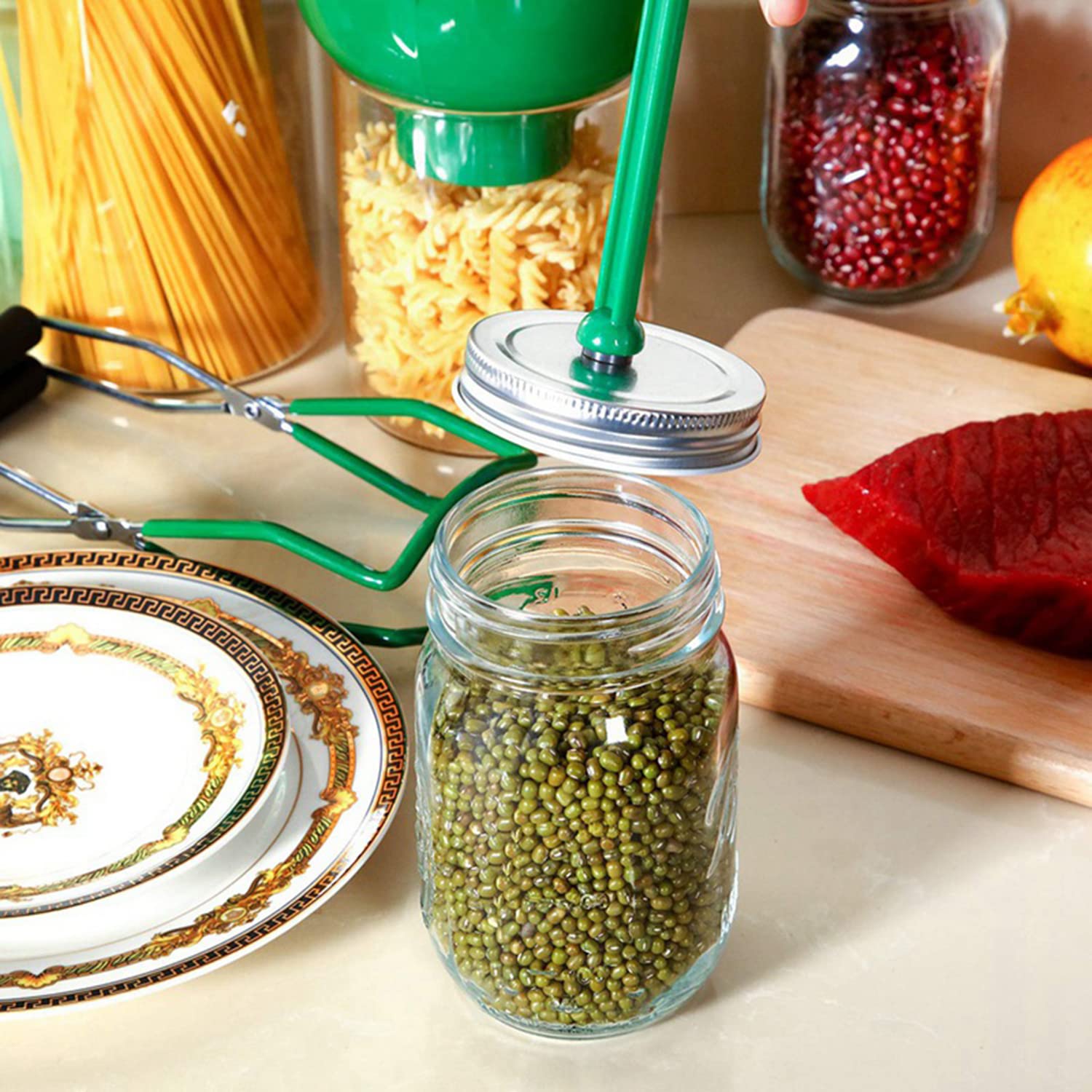 Magnetic Lid Lifter Zzlzx 4Pcs Red And Green Magnetic Canning Lid Lifter Removing Tool For Canning Lids, Jar Lid Lifter
