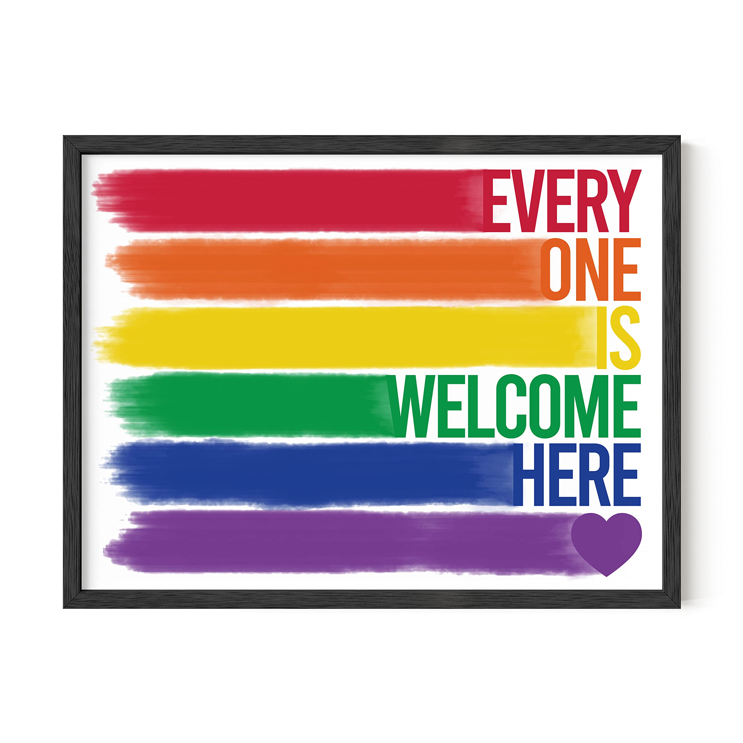 Haus And Hues Pride Artwork Rainbow Wall Art - Gay Pride Decor Rainbow Poster, Rainbow Office Decor, Pride Poster, Pride Stuff,