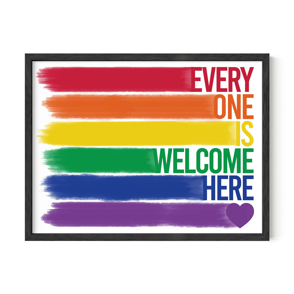 Haus And Hues Pride Artwork Rainbow Wall Art - Gay Pride Decor Rainbow Poster, Rainbow Office Decor, Pride Poster, Pride Stuff,