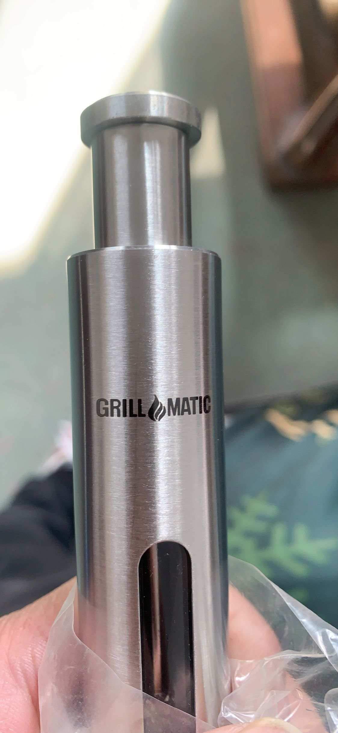 Grillmatic - One-Handed, Mini Thumb Push Button, Stainless Steel, Himalayan Sea Salt, Black Peppercorn And Gourmet, Stove, Grill