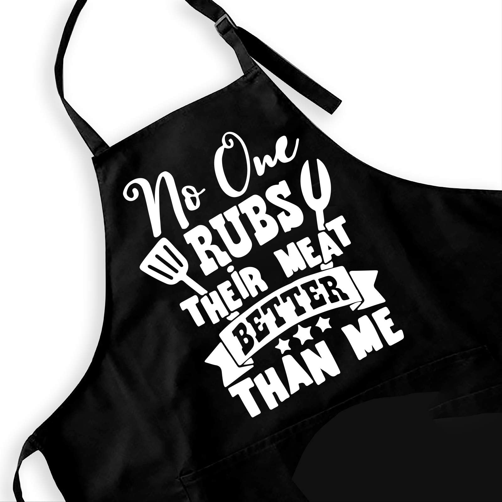 Ihopes+ Funny Black Baking Apron For Women Teens Baker,Cute Baking Apron With 2 Pockets And Adjustable Neck Strap,Perfect For Bi