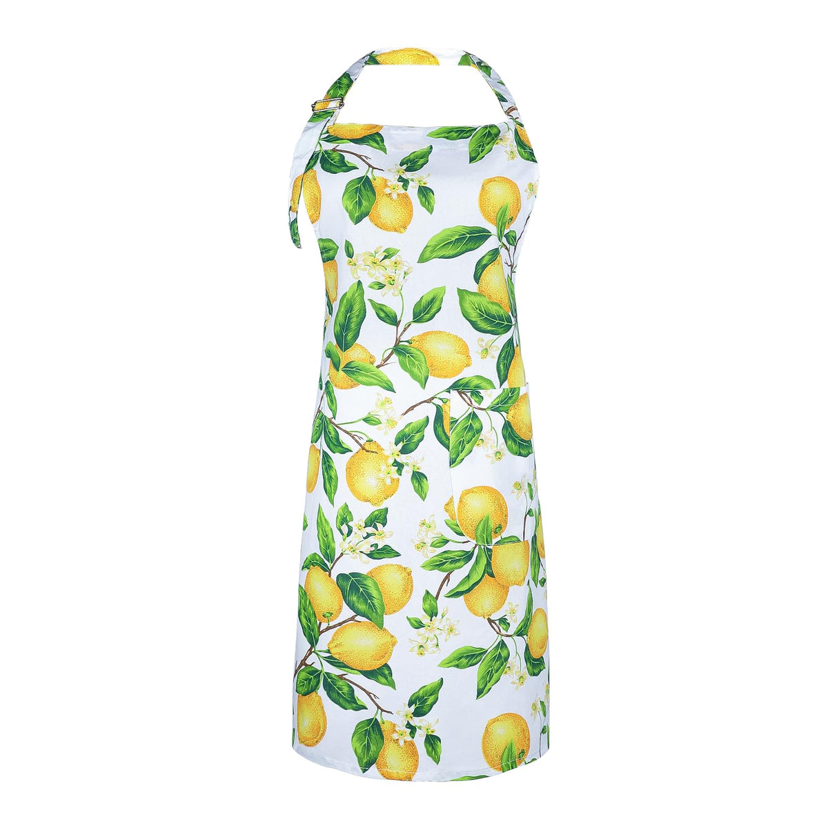 G2Plus Cotton Kitchen Apron With Pockets, Thick Lemon Apron, Adjustable Cooking Apron For Baking, Chef Apron For Women, Men, Hol