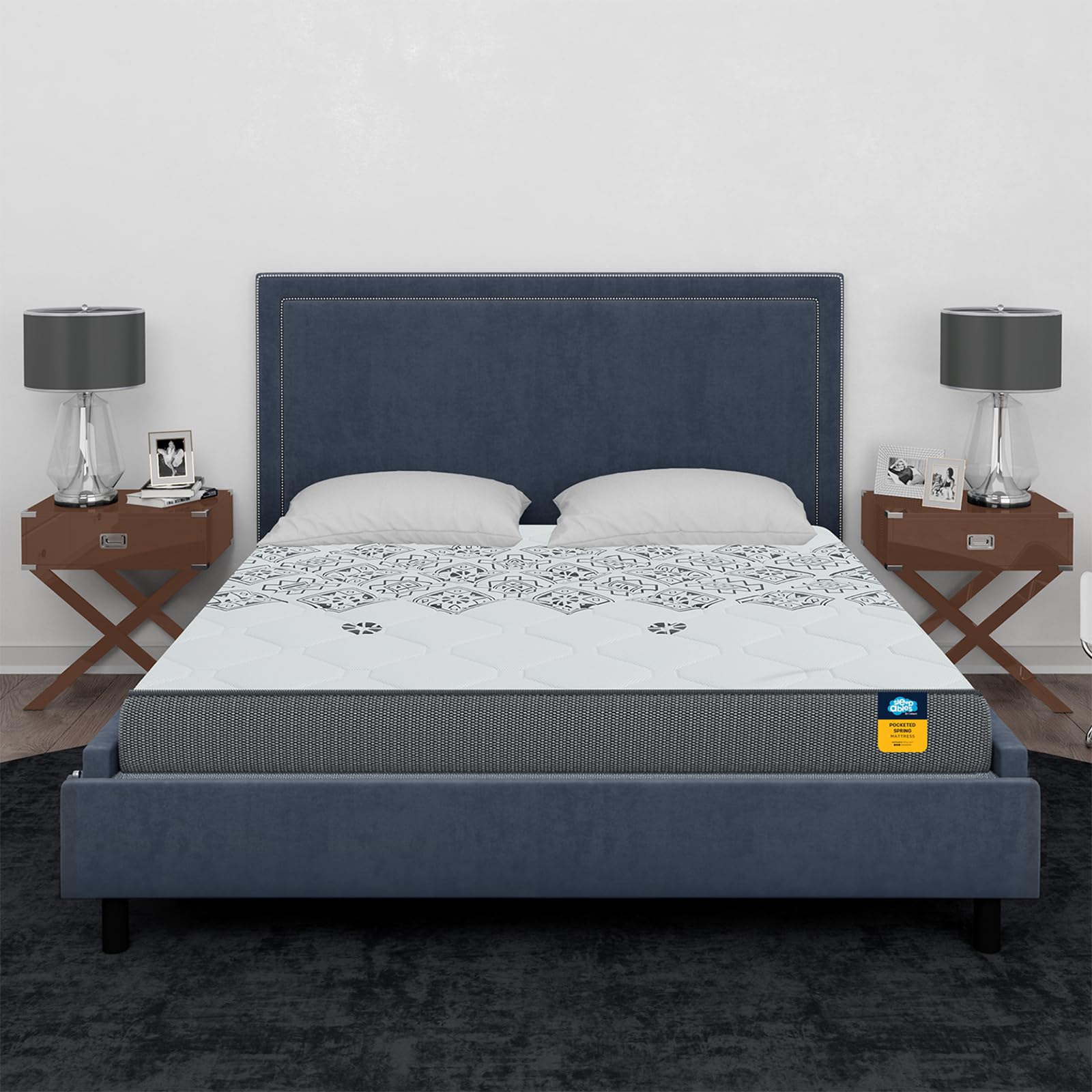 Centuary Mattresses Sleepables 6-Inch Single Size Ortho Pocketed Zero Partner Disturbance Plush Quilted Rolled Packed Pocket Spr