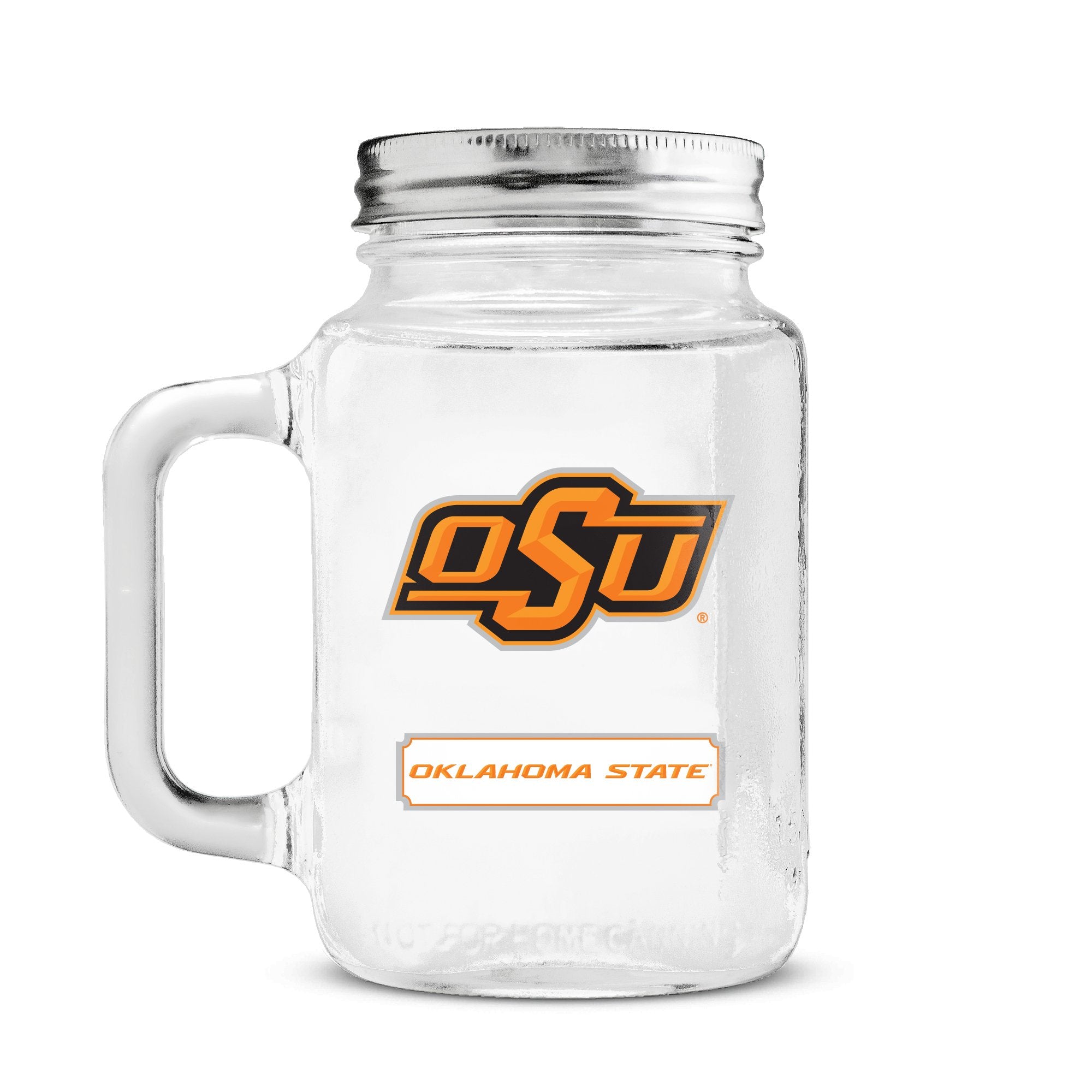 Duck House Ncaa Oklahoma State Cowboys 20Oz Glass Mason Jar