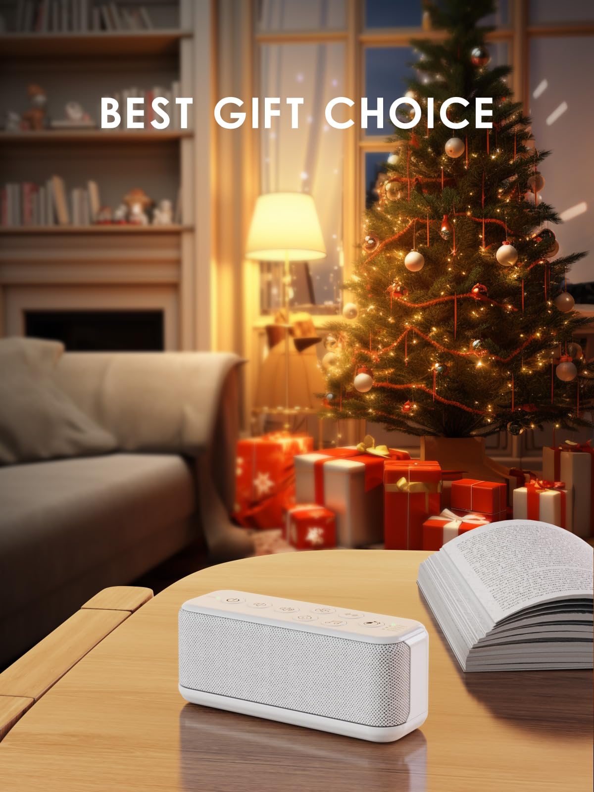 OnLyee Sound Machine for Adults  USB Rechargeable White Noise Machine for Office Privacy & Noise Canceling  42 Soothing Sound with Lullabies & Fan Sounds  Auto-Off Timer & 8-Level Volume Control