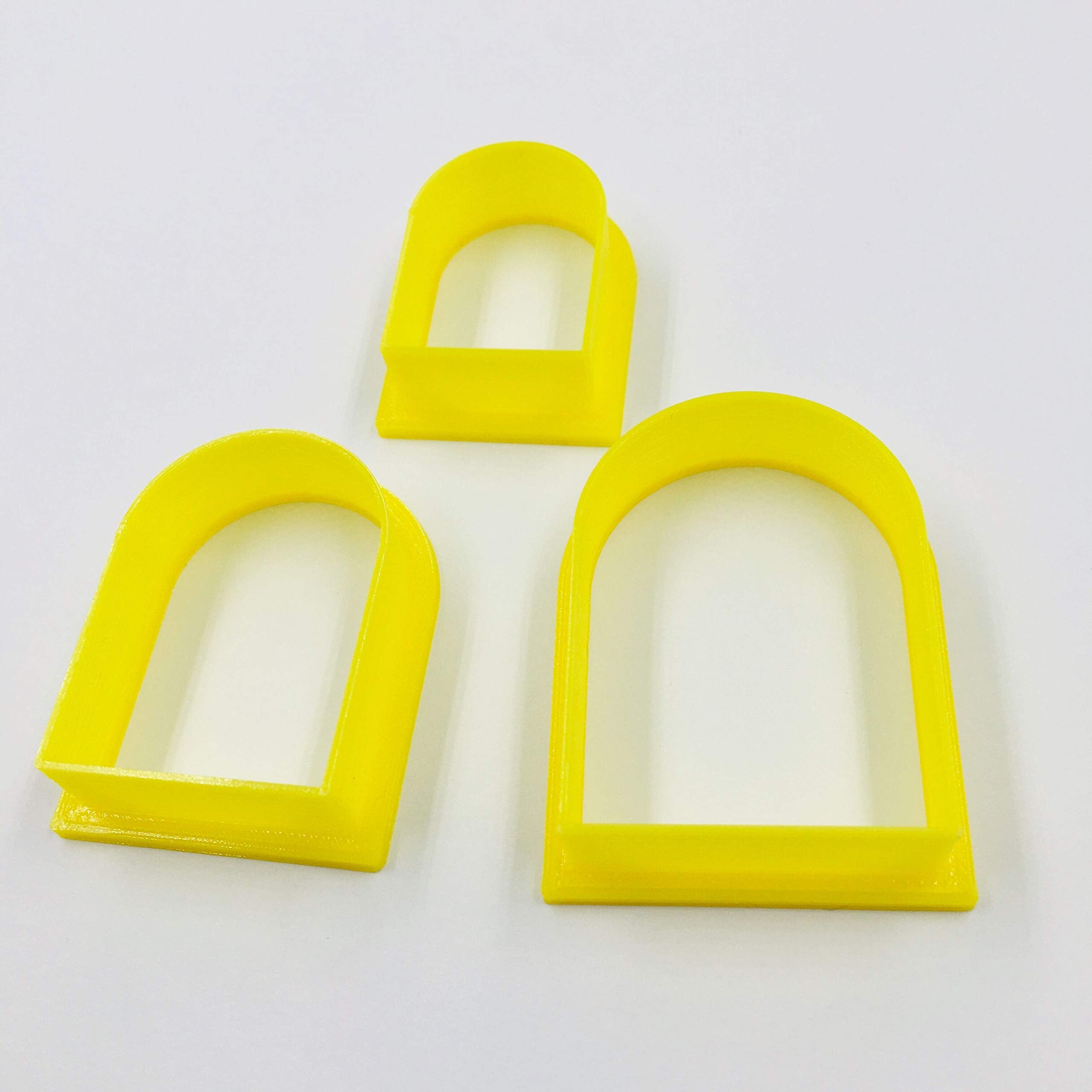 Set Of 3 Arch Clay Cutter Set, Cookie Cutter, 3D Polymer Clay Cutter