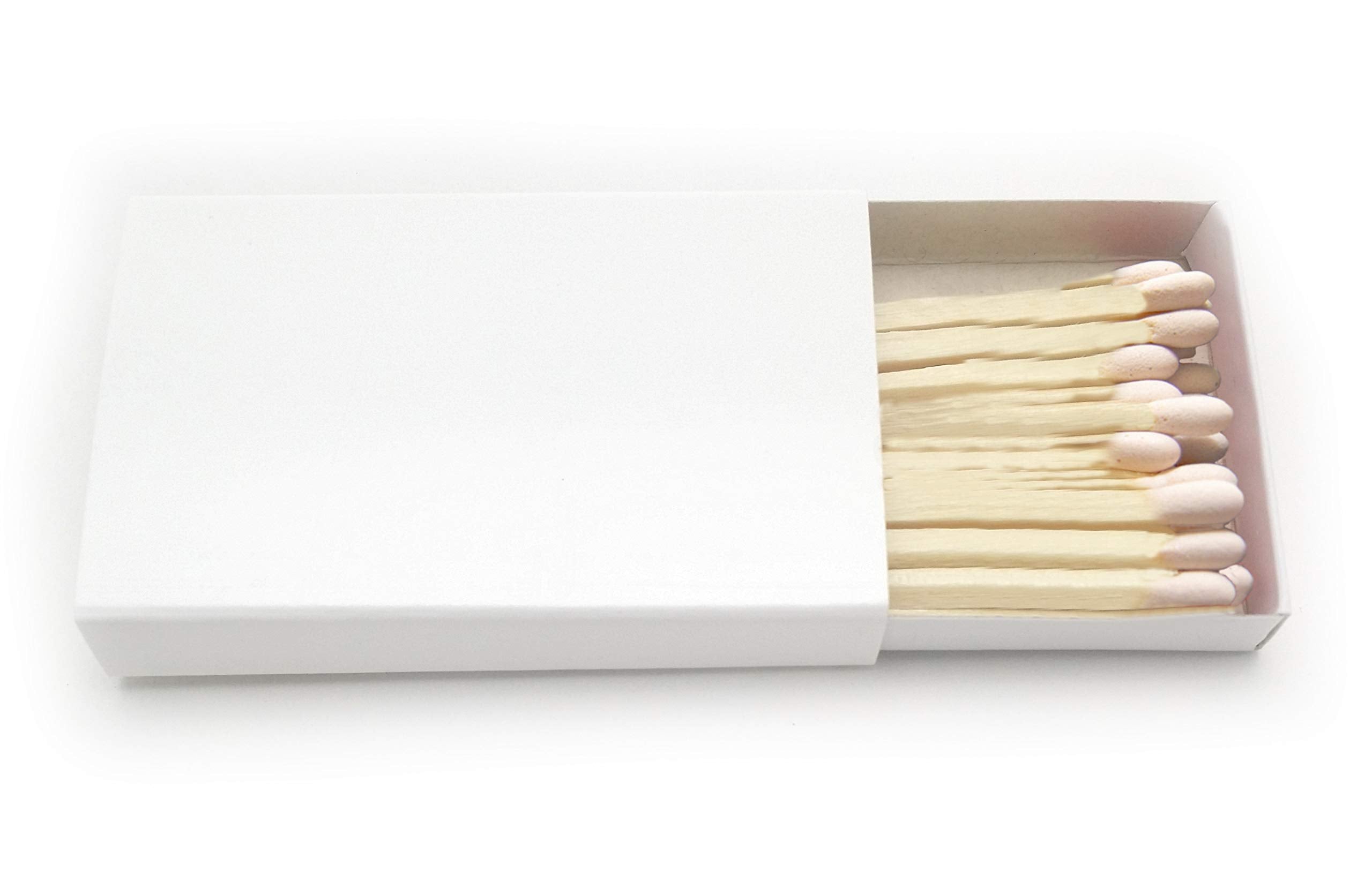 Party Favors Plus 50 Plain White Cover Wooden Matches Box Matches
