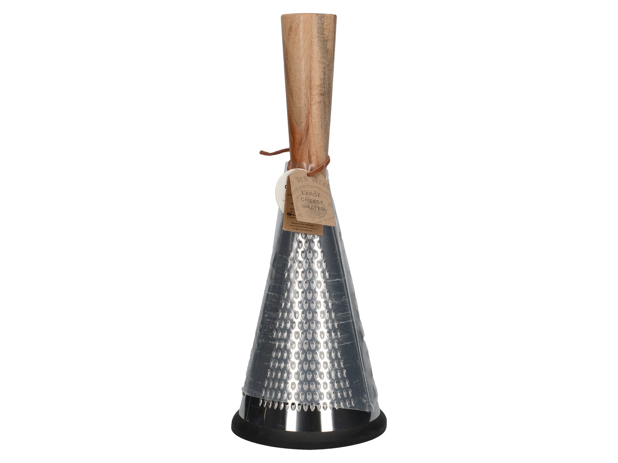 Gourmet Cheese Creative Tops Vintage-Style Conical Cheese Grater With Wooden Handle, 13 X 13 X 33 Cm (5'' X 5'' X 13''), Large (