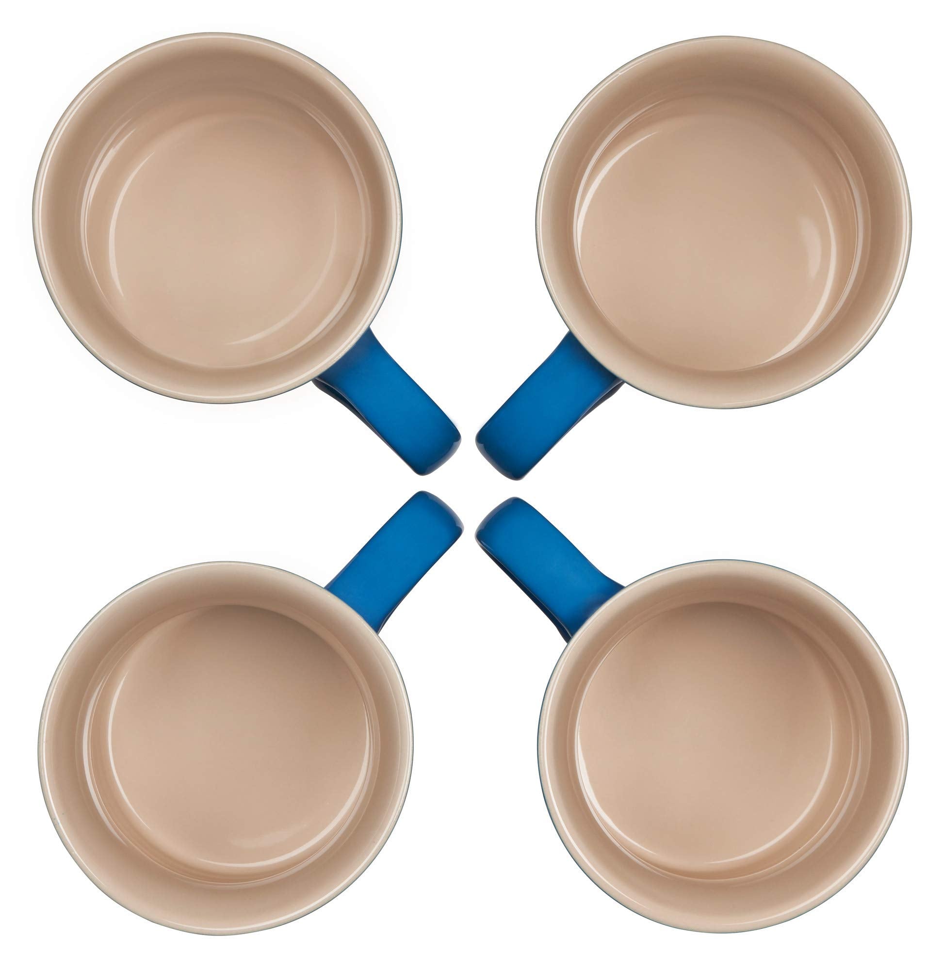 Le Creuset Stoneware Set Of 4 Mugs, 14 Oz. Each, Marseille