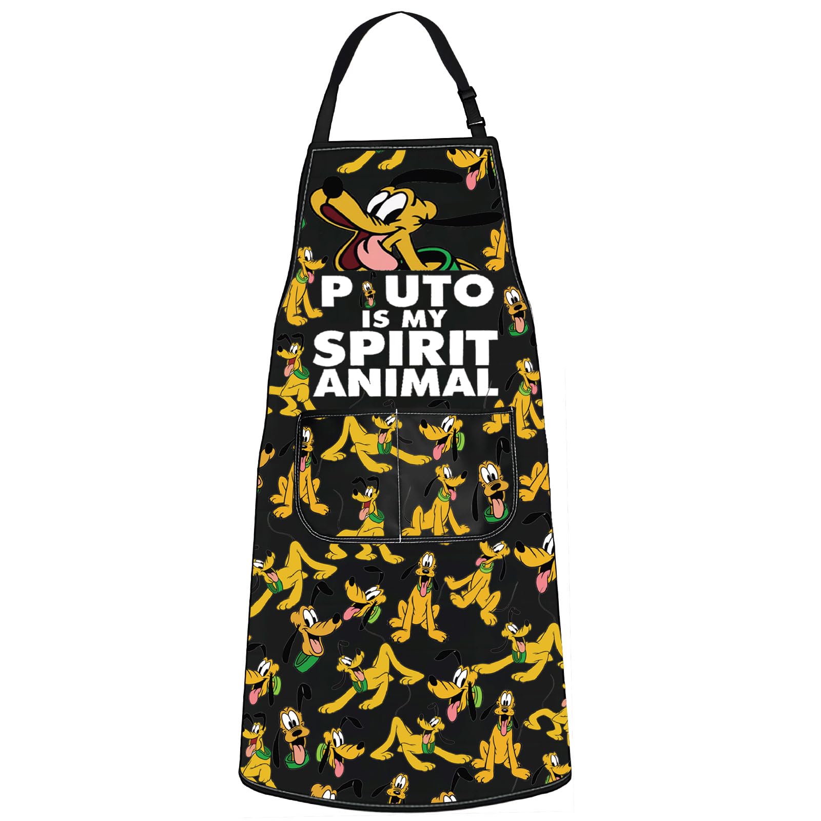Wzmpa Dog Cartoon Grilling Apron Enchanted Kingdom Movie Fans Gift Dog Is My Spirit Animal Adjustable Apron Dogs Movie Merch (Do