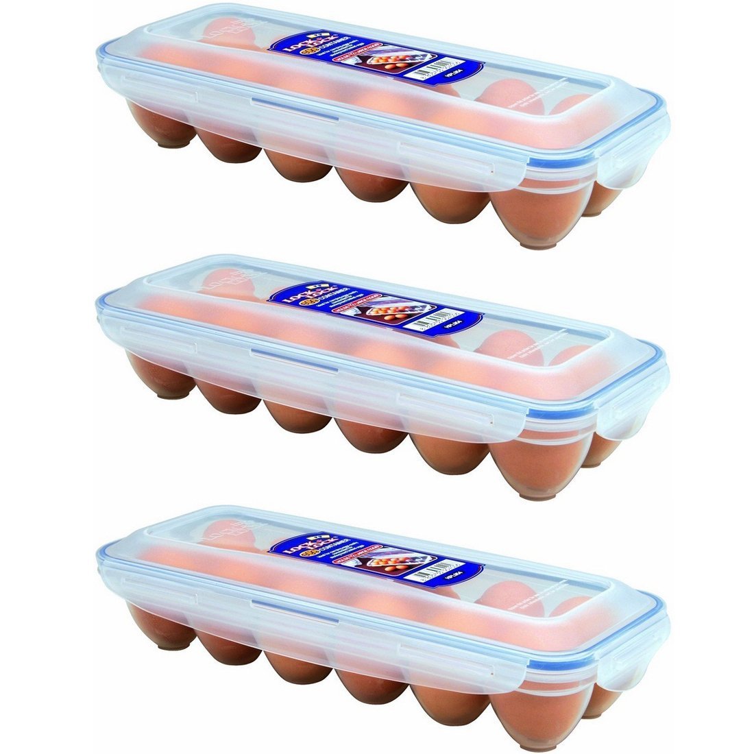 Lock & Lock Eggs Dispenser, Holder For 12 Eggs (3) (Original Version)