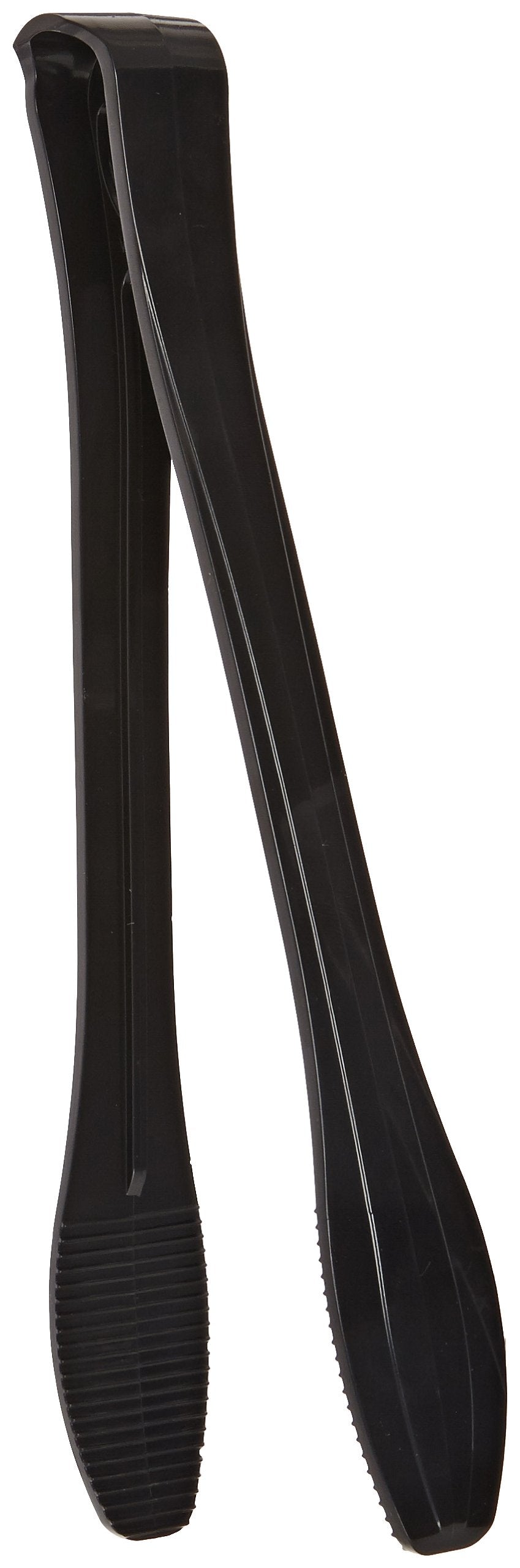 Caterline Heavyweight Plastic Heavy-Duty Serving Tongs, 9-Inch, Black (40-Count)
