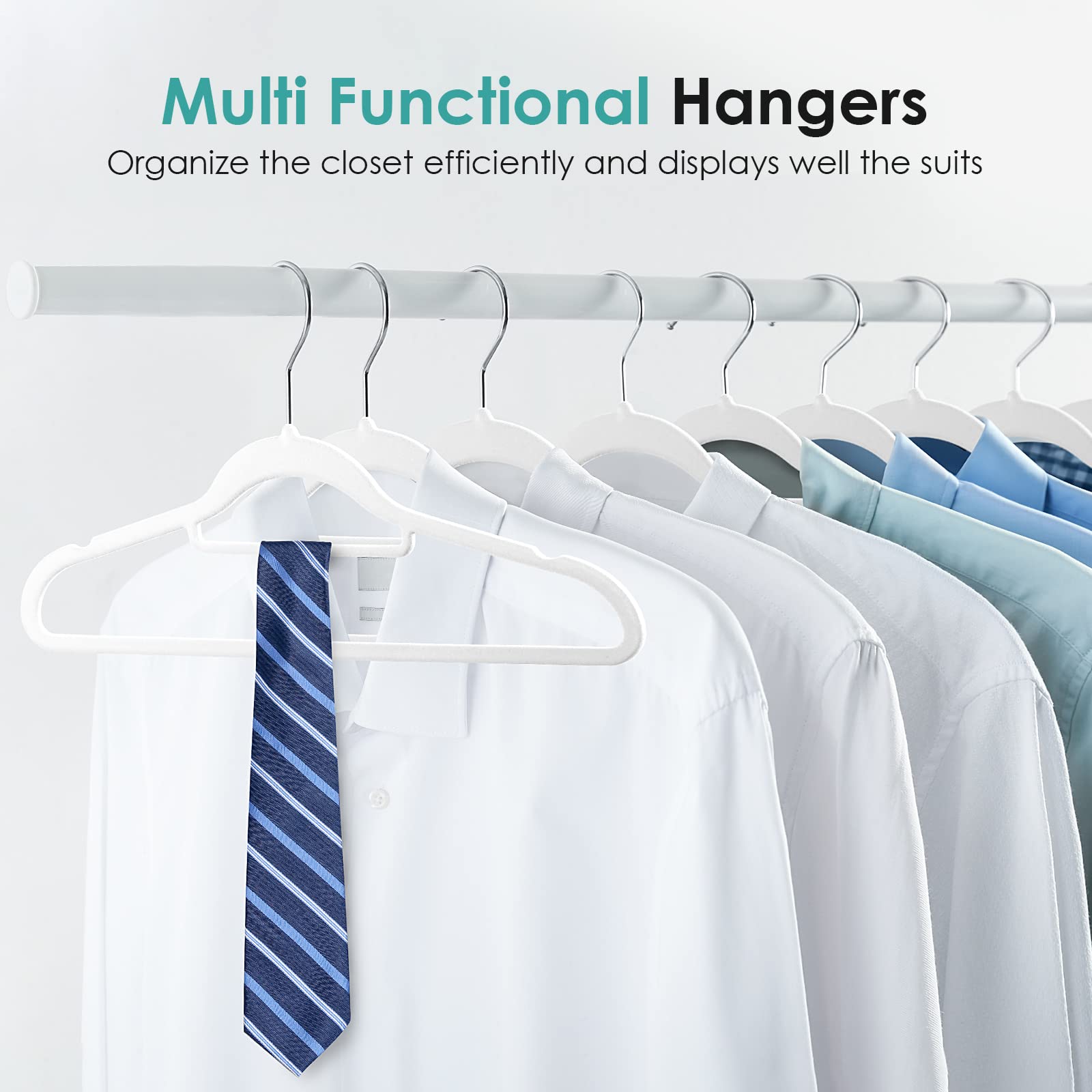 Velvet Hangers Non Slip Felt Hangers  DUDUCOFU 30 Pack White Velvet Hangers Clothes Hangers Space Saving Slim Hangers with 360 Degree Swivel Hook for Suits Coats  Jackets  Pants  and Dress Clothes